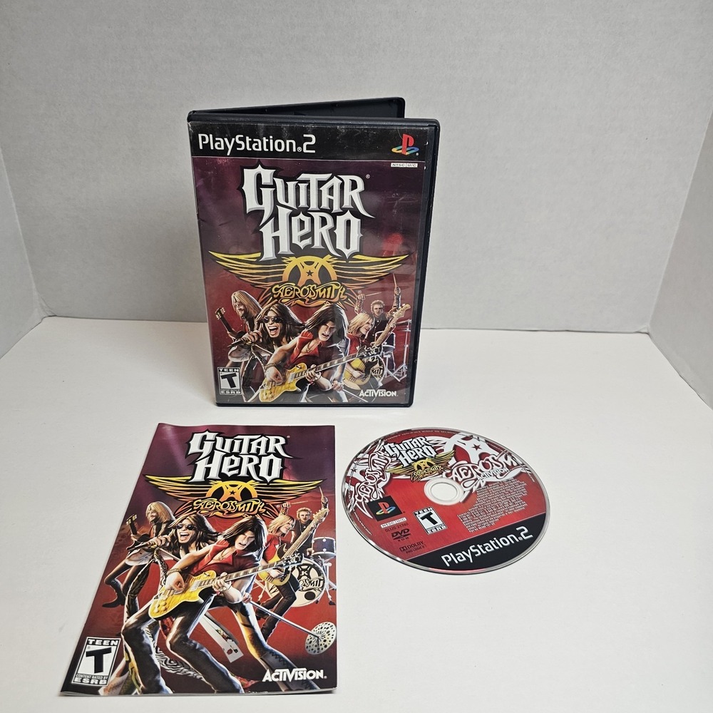 Guitar‎ Hero: Aerosmith (Sony PlayStation 2, 2008) CIB